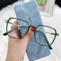 Retro Big Frame Anti-blue Light Glasses Eyewear Unisex Lightweight Square Frame Blue Light Blocking Glasses Transparent Square Transparent Glasses for for Men Women Lenses Comfort.