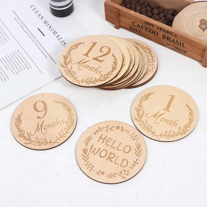 Handmade%20Wooden%20Baby%20Milestone%20Card%20Newborn%20Birth%20Monthly%20Growth%20Recording%20Cards%20Kids%20Photography%20Props%20for%201-12%20Month%20Baby%20-%20Image%203