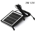 12V 2W Solar Panel Solar Garden Light Panel DIY Parts DC Port Solar Panel Battery Module for Battery Charger.