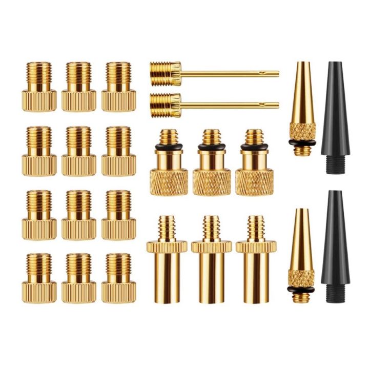 Bike Pump Adapter, DV AV SV Valve Adapter for Bicycle (24Pcs)