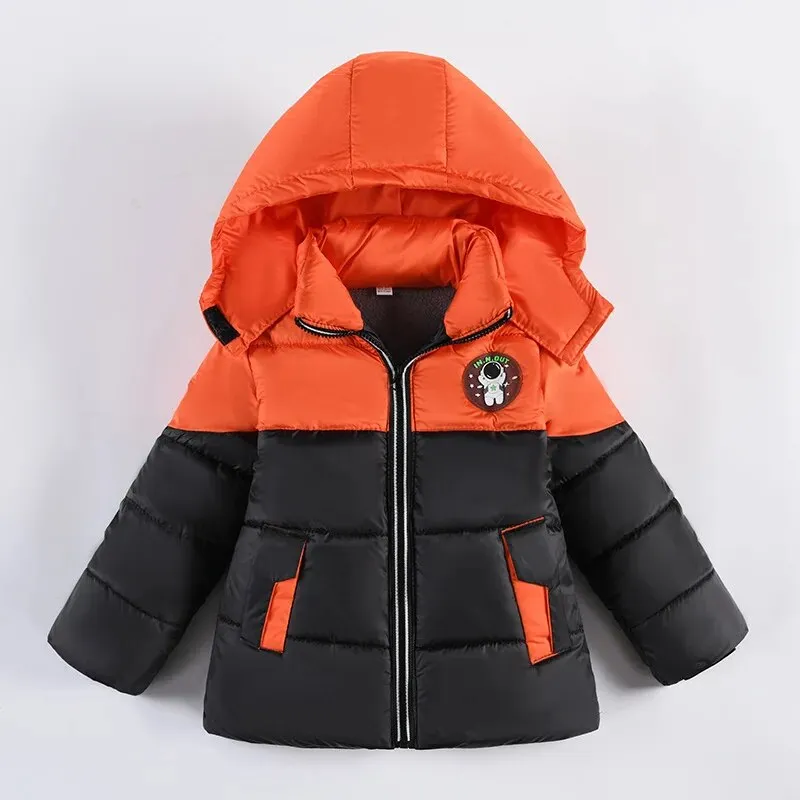 Cold Winter Boys Jacket For Children Coats Kids Warm Hooded
