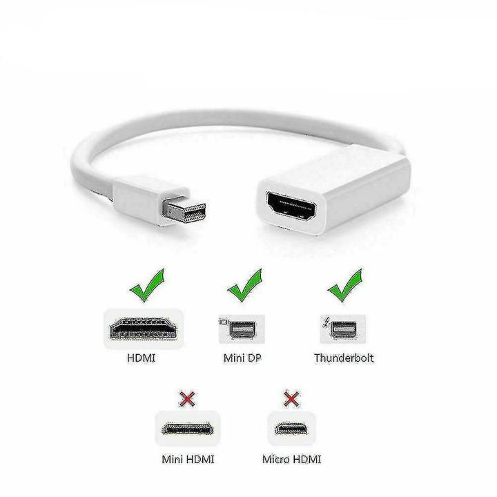 Mini%20DP%20Thunderbolt%20DisplayPort%20To%201080P%20HDMI%20Video%20Converter%20Adapter%20Cable%20White%20-%20Image%203