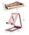 Aluminum Alloy Portable Mobail & iPad Stand Compatible 4.7-11 Inch Tablet Phone Holder Adjustable Desktop Phone Tablet Stand.