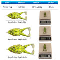 8cm/9cm10cm Silicone Soft Frog Bait With Dual Legs 3d Eyes Fishing Lure Set For Freshwater Saltwater. 