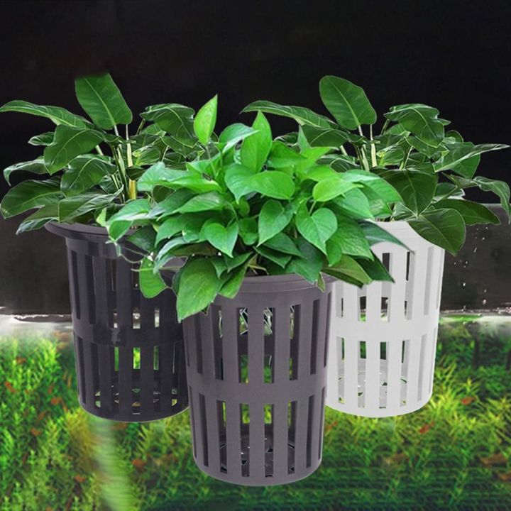 New Water Plant Landscape Fish Tank Hydroponic Planting Basket Planted Tank Soilless Cultivation Planting Basket Aquarium Planter Cups Landscaping Basin Fish Tank Plant Cup