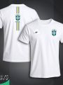 Brazil Short Sleeve Football Jersey For Men - Half Sleeve Brazil t shirt - Brazil Jersey. 