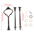 Cake Plate Stands Multi-style 3 Tier Plate Handle Fitting Hardware Rod Cake Plate Stand Wedding Birthday Party Cake Stand. 