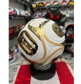 FOOTBALL FIFA World cup - 2026 Sports Match Quality Football is white in color with an Excellent graphics Ball Size 5 Trionda Model-3 GOLDEN COLOUR.