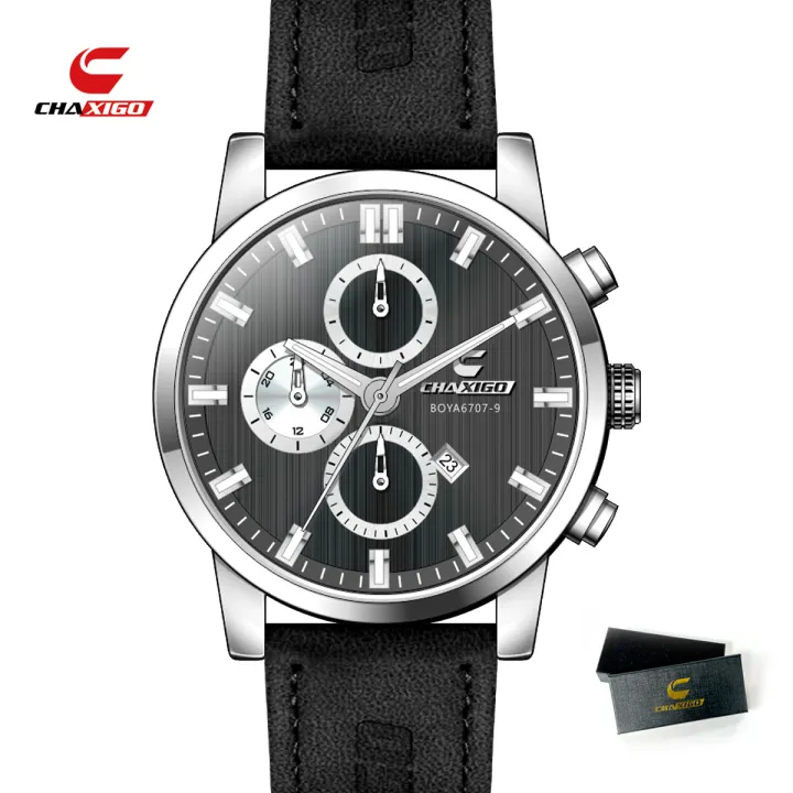 CHAXIGO%20Fashion%20and%20Trendy%20Men's%20Watch,%20Small%20and%20Versatile%20Business%20Leather%20strap,%20Waterproof%20Sports%20and%20Trendy%20Watch%20-%20Image%203