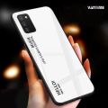 Vantime for Samsung Galaxy A03S Case Gradient Phone Back Hard Glass Cover.