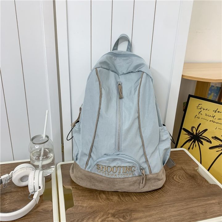 Aesthetic Backpack Large Capacity Women Laptop Backpack Daypack Casual Travel Nylon Backpack Waterproof School Bags for Girls