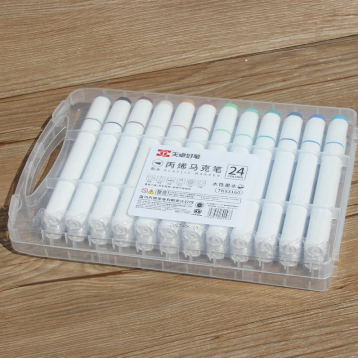 Tizo%2083160%20Soft%20Head%20Acrylic%20Marker%20Pen%20Student%20Only%20Art%20Handmade%20Opaque%20Paper%20Kindergarten%20Drawing%20Crayons%20-%20Image%202