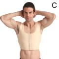 【New-store】 Men Chest Shaper Vest Gynecomastia Chest lift Male Vest Top Bra Men Posture Corrector Back Support Compression Corset Vest. 