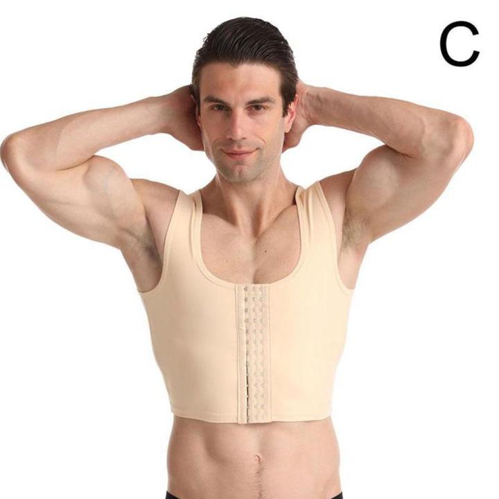 Men Chest Shaper Vest Gynecomastia Chest lift Male Vest Top Bra Men Posture  Corrector Back Support Compression Corset Vest