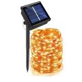 50/100/200/330 LED Solar Light Outdoor Lamp String Lights For Holiday Christmas Party Waterproof Fairy Lights Garden Garland--warm white-1pack--20M-66fFT 200LED.