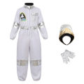Astronaut Costume for Kids Space Suit Boys Girls Children Astronaut Jumpsuit Costume Zipper Role Play Pilot Costume With Hat. 