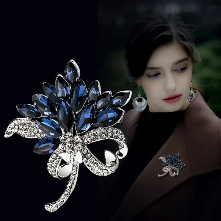 Retro%20bee%20chain%20brooch%20insect%20oil%20drop%20rhinestone%20brooch%20set%20chain%20clothing%20accessories%20female%20pin%20-%20Image%206