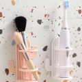Single Electric Toothbrush Holder Without Punching Bathroom Bathroom Wall Mounted Makeup Brush Comb Shelf Bathroom Products. 