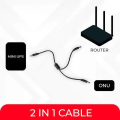 GearUP 2-in-1 DC Cable For use 2 Devices on WGP/ SKE mini UPS (2.1x5.5mm Plug).