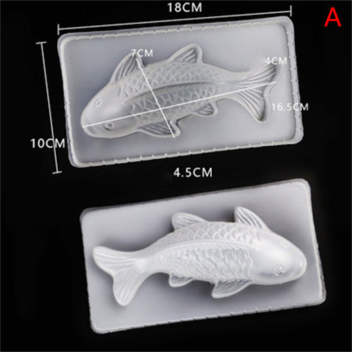 1Pc Creative Koi Carp Silicone Cake Molds 3D Soap Making Mold DIY Baking Tools ANLAN