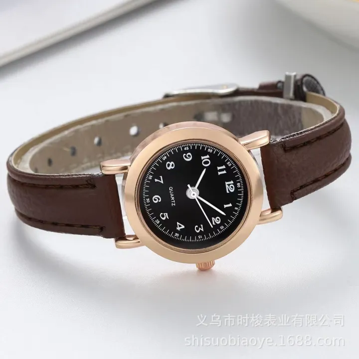 Hot%20Selling%20Watch%20Female%20Student%20Korean%20Simple%20Cute%20Junior%20High%20School%20Retro%20Artistic%20Thin%20Strap%20Small%20Dial%20Couple%20Watch%20-%20Image%204