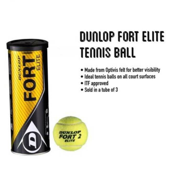 Dunlop%20Fort%20Elite%20Tennis%20Ball%20for%20All%20Court%20-%203%20Pieces%20Combo%20-%20Image%205