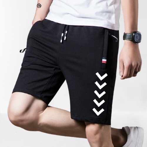 Black Comfortable Cotton Cergo Shorts Half Pants