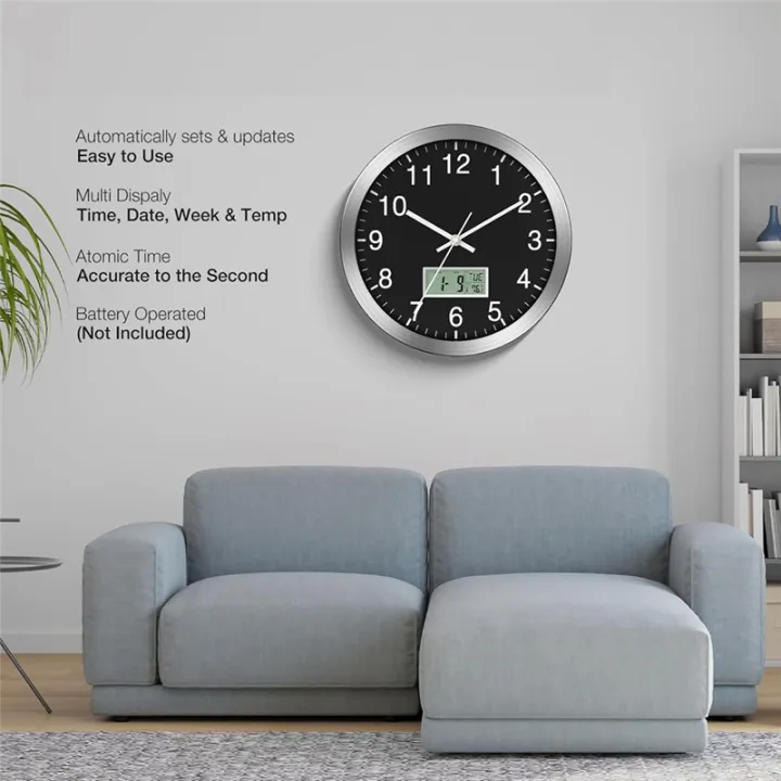 12Inch%20Wall%20Clock%20with%20Digital%20Date,%20Week%20&%20Indoor%20Temp%20-%20Battery%20Operated%20Wall%20Clock,%20Auto%20Sets,Easy%20to%20Read%20-%20Image%205