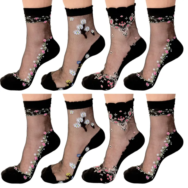 1/5%20Pairs%20Women's%20Crystal%20Cotton%20Ice%20Socks%20Summer%20Short%20Thin%20Glass%20Socks%20Cool%20Breathable%20Comfortable%20Flower%20Embroidered%20Socks%20-%20Image%203