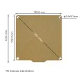 For Easythreed K7 K9 Build Plate Texture Pei Spring Steel 120x120mm Double-sided PEI With Magnetic Base For Mini 3D Printer. 