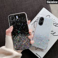 Phone case For Xiaomi Redmi 13C Back cover Full Stars Moon Glitter Bling Sequins Starry Sky Transparent Soft Cover for Mi Redmi 13C cover cases.