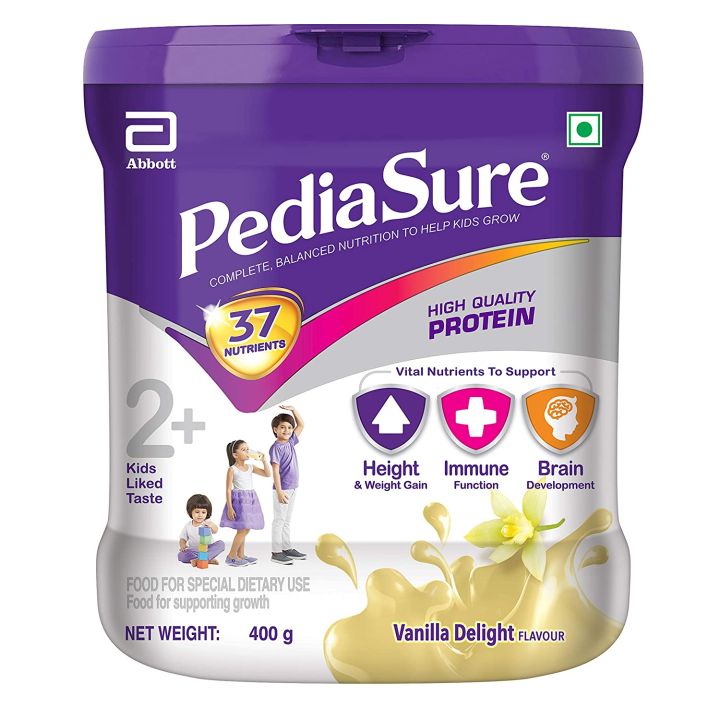 PediaSure 2+ kids-India-Complete Nutrition Vanilla Milk Powder 400 gm