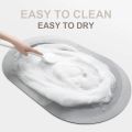 Bathroom Rugs Floor Mat Non Slip Bath Mat Quick Dry Bathroom Mat Soft Cozy Premium Rubber Backing Dirt Resistant Super Absorbent Bath Rugs for Bathroom Kitchen Bedroom Home.