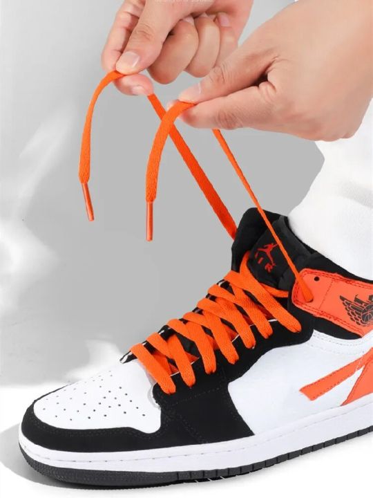 1Pair Classic AF1/AJ Sports Shoelaces For Men Women Basketball Shoes Elastic Laces For Sneakers Casual Shoestrings Accessories