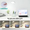 LED Lamp Pen Holder Small Desk Lamp, LED Desk Lamps for Home Office Rechargeable Desk Light with USB Charging Port, Pen Holder, Nightlight, Tall Desk Lamp for Computer, Dorm Lamp for College Study.