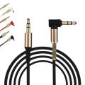 1M 3.5mm Jack Audio Cable Adapter Male To Male 90 Degree Right Angle Flat Aux Audio Adapter. 