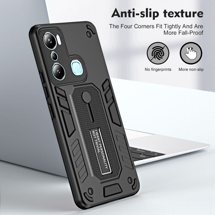 For%20Infinix%20Hot%2020i%20X665E%20Phone%20Case%20Flexible%20Finger%20Ring%20Buckle%20Shockproof%20Hard%20PC%20Silicone%20Back%20Cover%20with%20Kickstand%20Bracket%20-%20Image%203