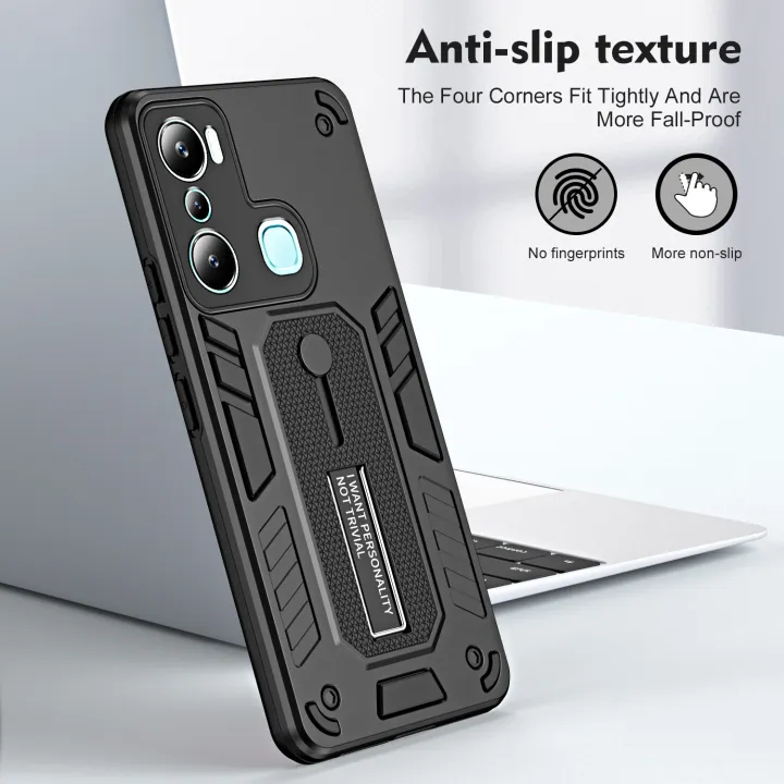 For%20Infinix%20Hot%2020i%20X665E%20Phone%20Case%20Flexible%20Finger%20Ring%20Buckle%20Shockproof%20Hard%20PC%20Silicone%20Back%20Cover%20with%20Kickstand%20Bracket%20-%20Image%203