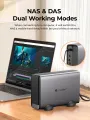 ORICO MetaBox Mini Personal Storage 3.5" Type-C Network Attached Storage Automatic Backup Remote Access Diskless NAS. 