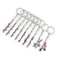 Anime Demon Slayer Katana Keychain Tanjiro Inosuke Agatsuma Zenitsu Key Ring Manga Fans Souvenir Collect Men Women Gift. 