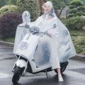 Transparent Bicycle Motorcycle Raincoat Windproof Chubasquero Moto Rain Poncho Impermeable Clear Raincoat Single Double Raingear.