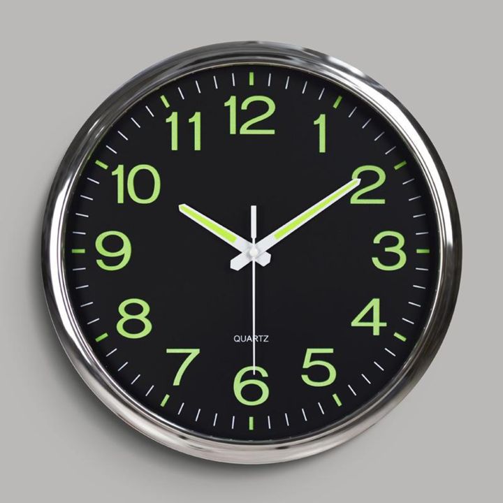 12''%20Modern%20Luminous%20Large%20Quartz%20Wall%20Clock%20Glow%20In%20The%20Dark%20Bedroom%20Office%20-%20Image%207