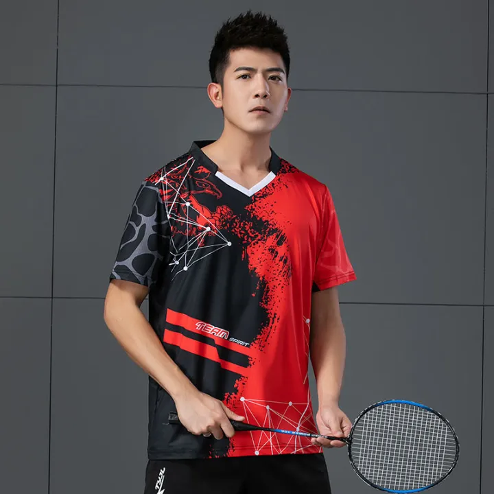 New%20Badminton%20Sportswear%20Suit%20Men's%20and%20Women's%20Summer%20Quick-Drying%20T-shirt%20Badminton%20Clothing%20Table%20Tennis%20Clothing%20Custom%20Lettering%20-%20Image%208