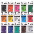 【The road to happiness Store】Colorful Card Sleeves Rainbow Plastic Card Sleeves Transparent Cards Protector Shield Cover 66x91MM Board Cover.