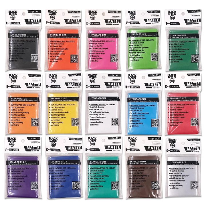 【The road to happiness Store】Colorful Card Sleeves Rainbow Plastic Card Sleeves Transparent Cards Protector Shield Cover 66x91MM Board Cover