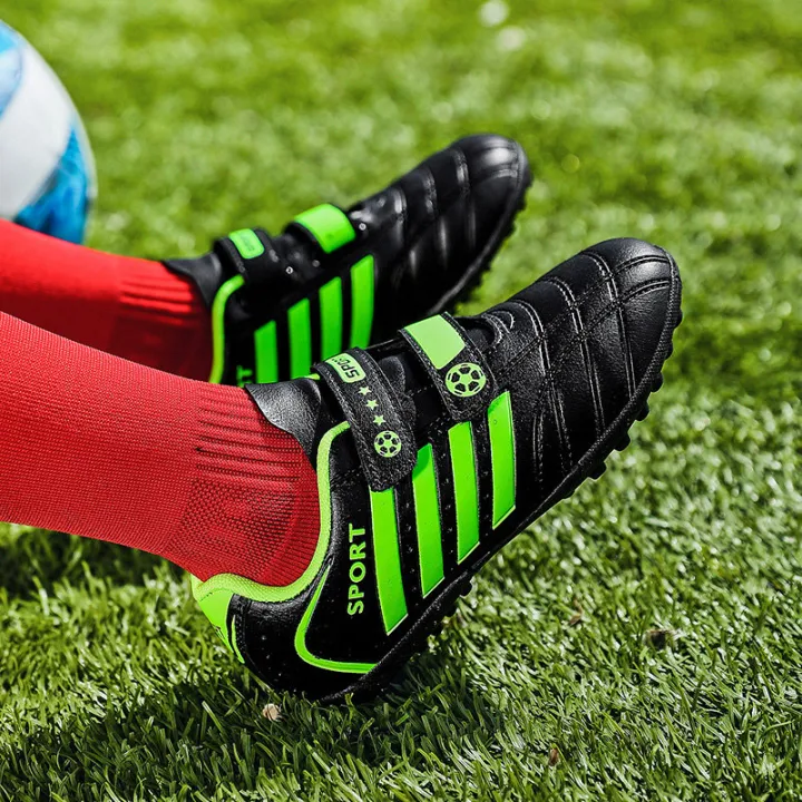 Black%20Green%20Triples%20Children's%20Football%20Shoes%20Outdoor%20Turf%20Non-slip%20Kids%20Sneakers%20Boys%20Soccer%20Cleats%2010%20to%2016%20zapatos%20de%20futbol%20-%20Image%203