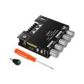 ZK-MT21 Digital Power Amplifier Board 2x50W+100W 2.1 Channel Subwoofer AUX 12V 24V Audio Stereo Bluetooth 5.0 Bass Amplifier.