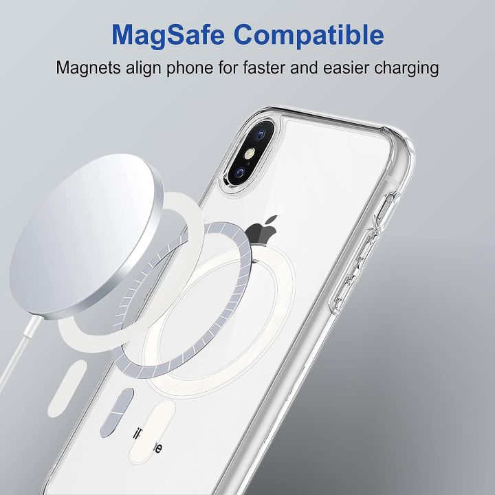 For%20Apple%20iPhone%20XS%20/X%20MagSafe%20Compatible%20Shockproof%20Transparent%20Slim%20Fit%20Wireless%20Charging%20supported%20Frosted%20Border%20Phone%20Back%20Case%20Mobile%20Cover-%20-%20Image%203