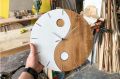 Wooden wall clock.