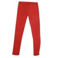 Red Cotton Jeggings for Women. 